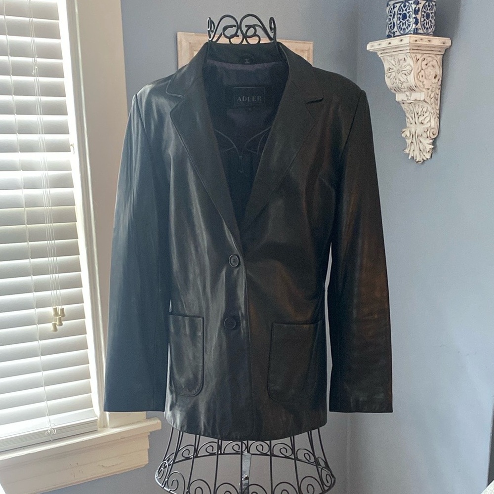 Adler Women's Black Leather Jacket